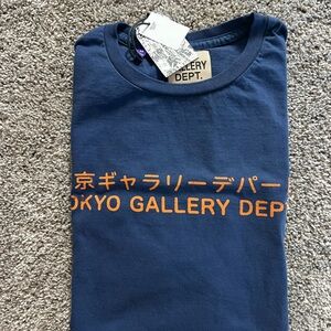 NWT Gallery Dept Blue Tee with Yellow Tag